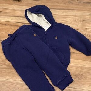 GAP Navy Kids Sweatpants & Hoodie Set